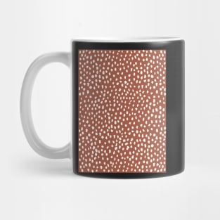 Rust Dalmatian Print Mask Mug